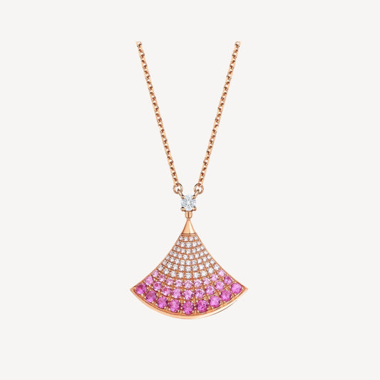 [OrnoraJewelry]DREAM NECKLACE PINK GOLD PINK DIAMOND