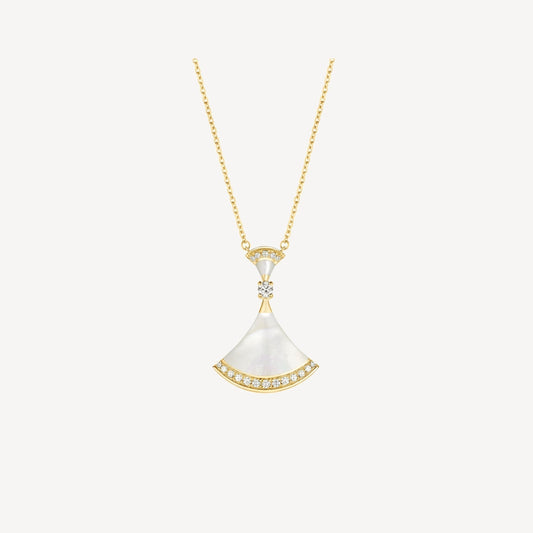 [OrnoraJewelry]DREAM NECKLACE MOP GOLD DIAMOND