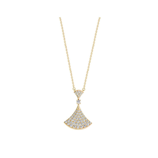 [OrnoraJewelry]DREAM NECKLACE GOLD FULL DIAMOND