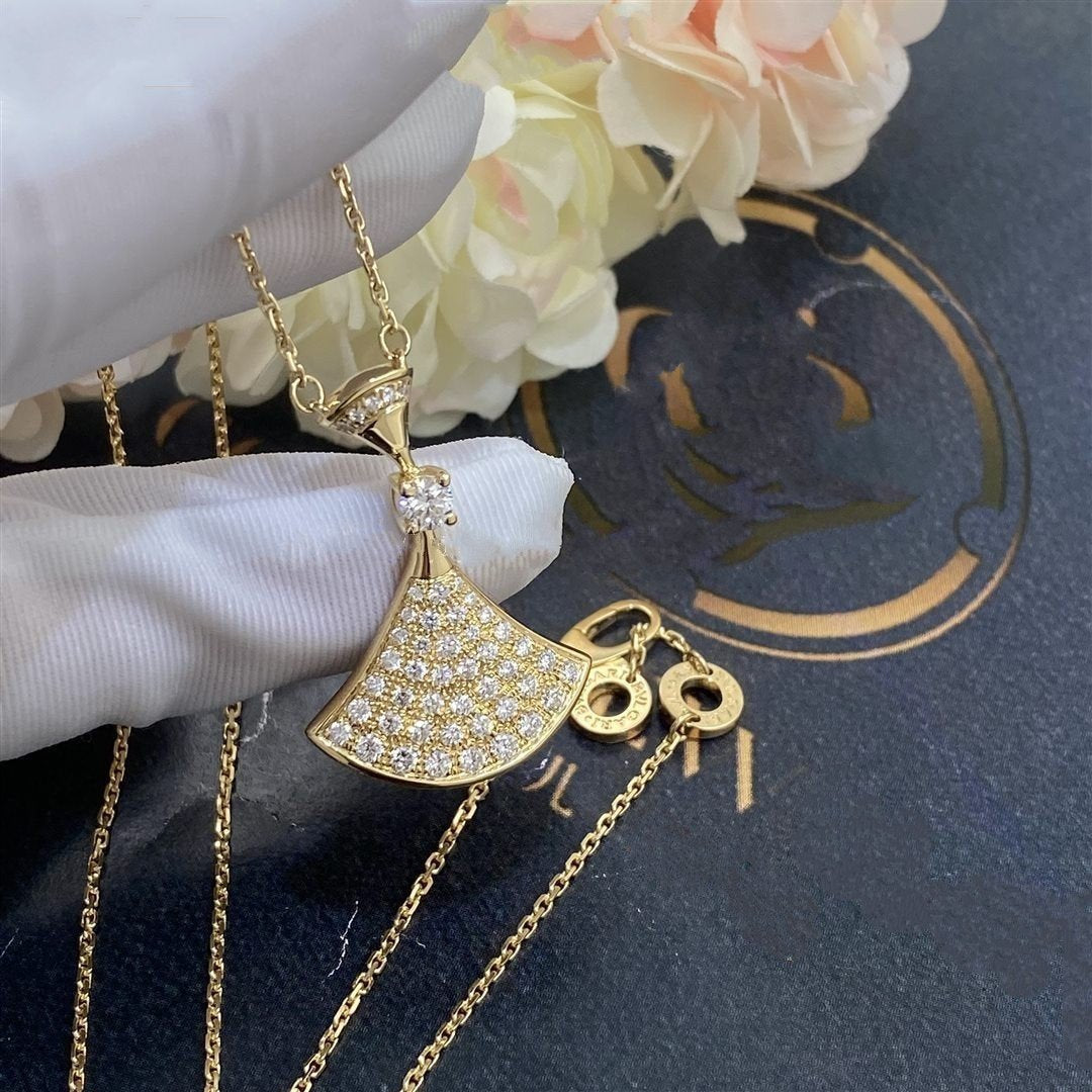 [OrnoraJewelry]DREAM NECKLACE GOLD FULL DIAMOND
