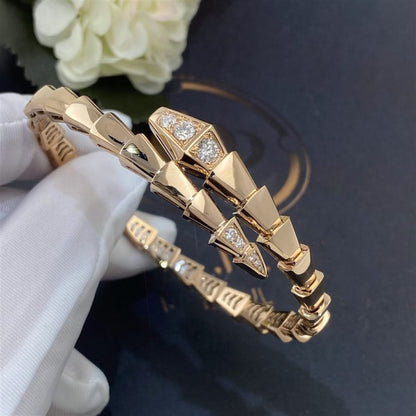 [OrnoraJewelry]SERPENTI BRACELET DIAMONDS PINK GOLD