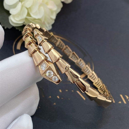 [OrnoraJewelry]SERPENTI BRACELET DIAMONDS PINK GOLD