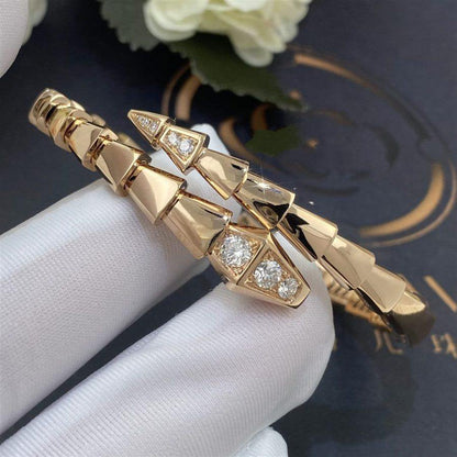 [OrnoraJewelry]SERPENTI BRACELET DIAMONDS PINK GOLD