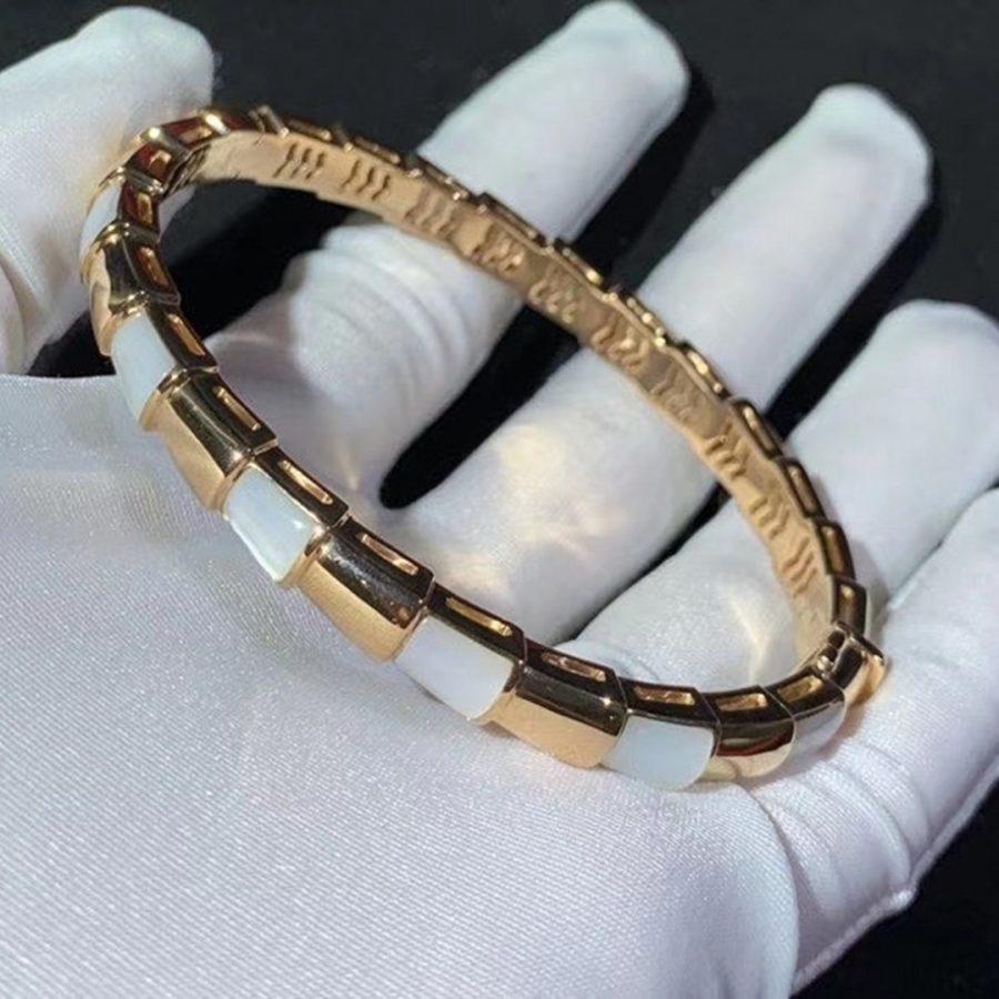 [OrnoraJewelry]SERPENTI BRACELET PINK GOLD MOP
