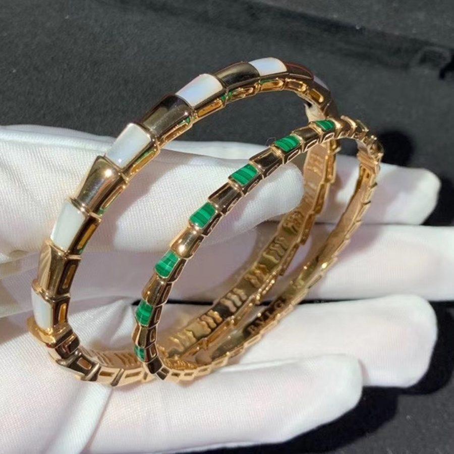 [OrnoraJewelry]SERPENTI BRACELET PINK GOLD MOP