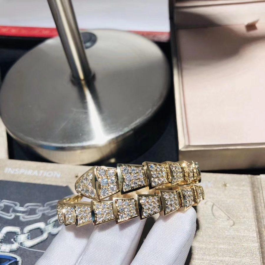 [OrnoraJewelry]SERPENTI BRACELET 8MM GOLD DIAMOND
