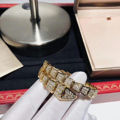 [OrnoraJewelry]SERPENTI BRACELET 8MM GOLD DIAMOND