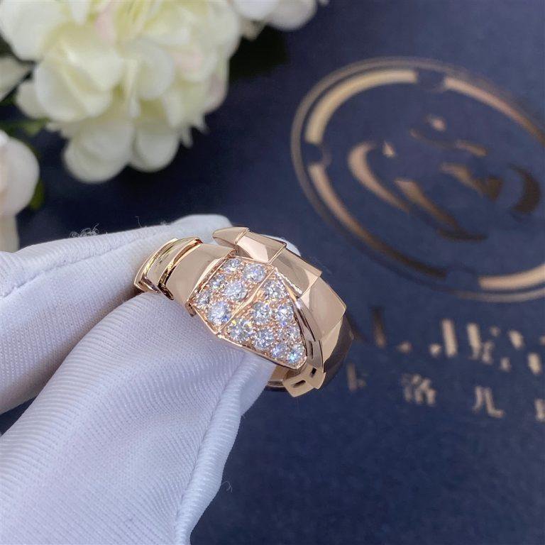 [OrnoraJewelry]SERPENTI RING PINK GOLD DIAMOND