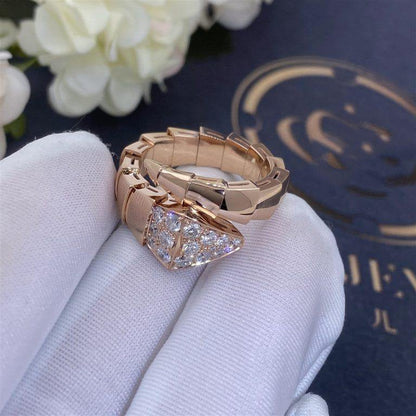 [OrnoraJewelry]SERPENTI RING PINK GOLD DIAMOND