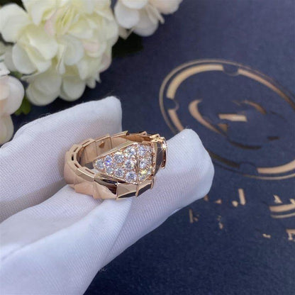 [OrnoraJewelry]SERPENTI RING PINK GOLD DIAMOND