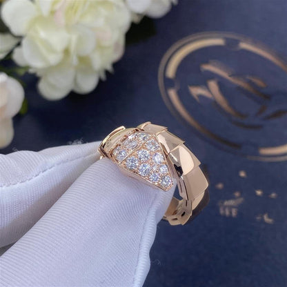 [OrnoraJewelry]SERPENTI RING PINK GOLD DIAMOND