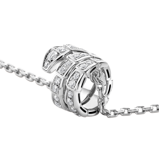 [OrnoraJewelry]SERPENTI  NECKLACE DOUBLE RING DIAMOND