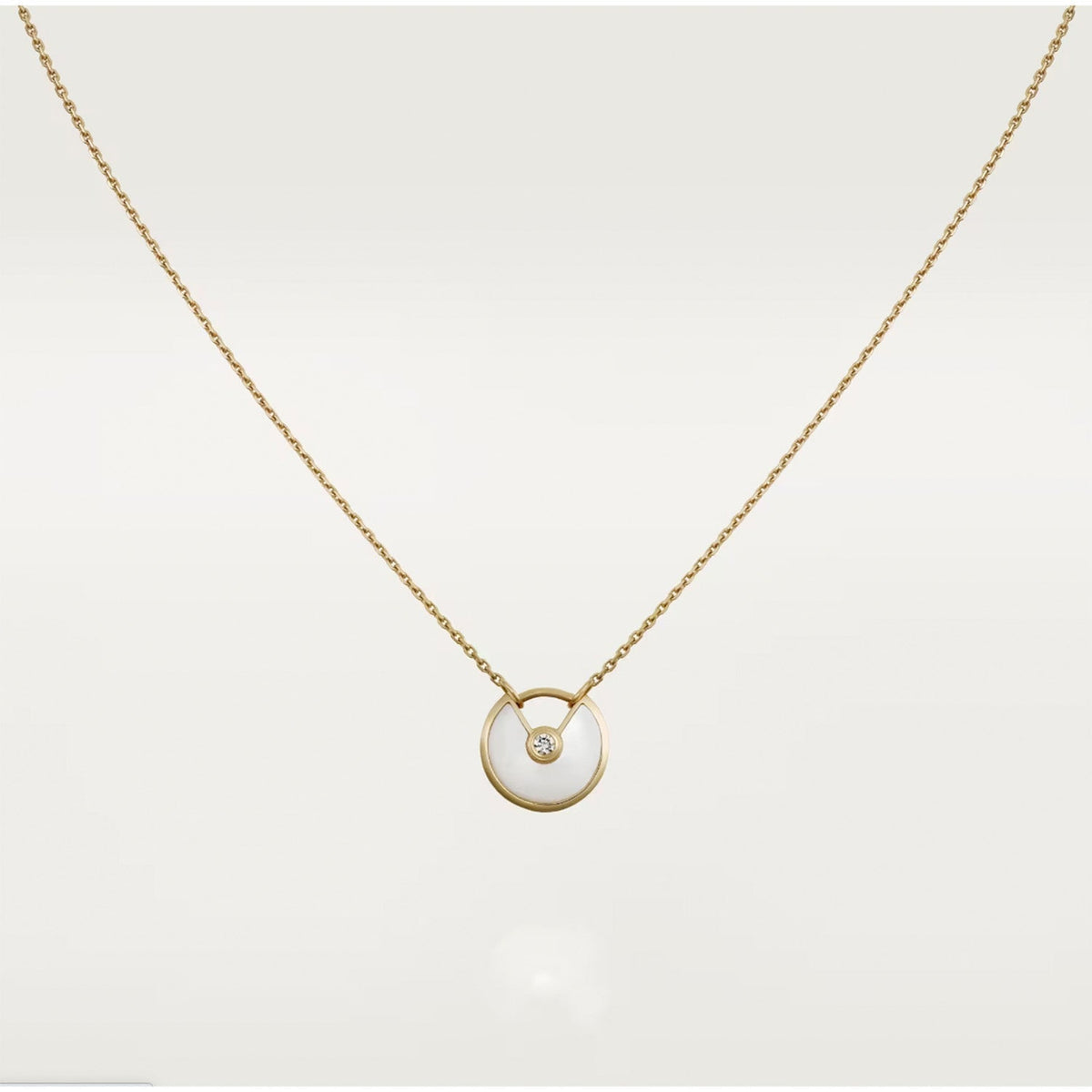 [OrnoraJewelry]AMULETTE ROSE GOLD MOP NECKLACE