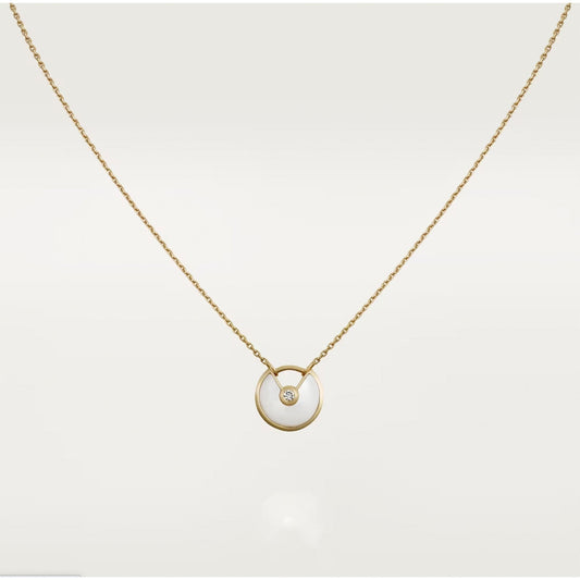[OrnoraJewelry]AMULETTE ROSE GOLD MOP NECKLACE