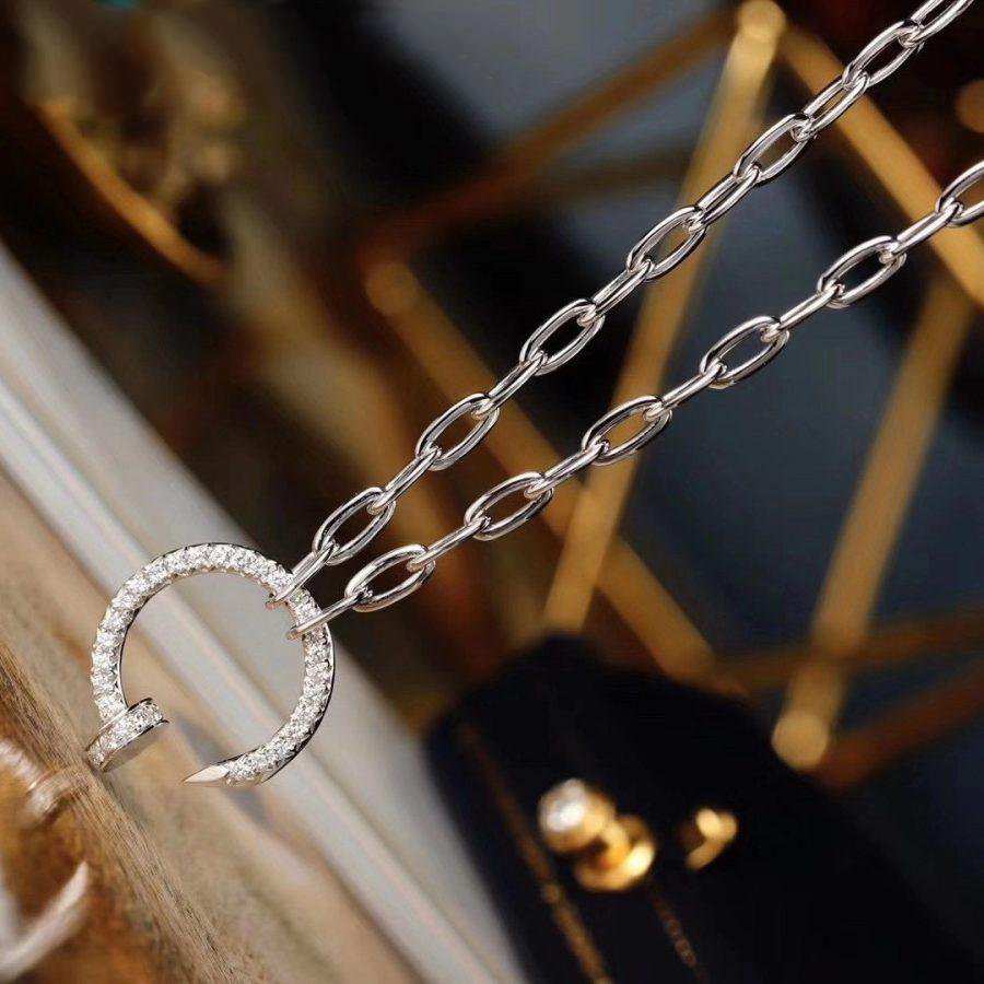[OrnoraJewelry]JUSTE NECKLACE FULL DIAMONDS