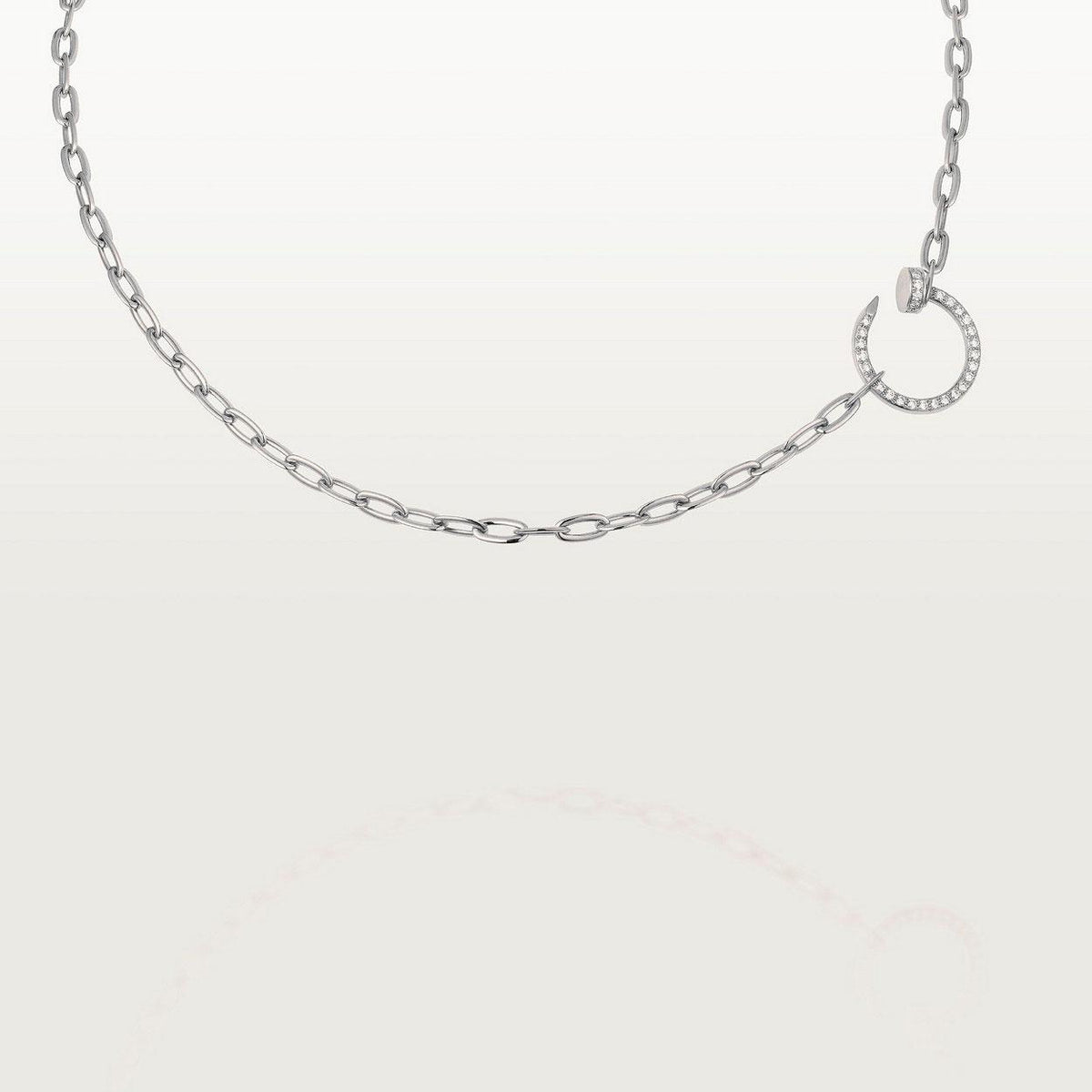 [OrnoraJewelry]JUSTE NECKLACE FULL DIAMONDS