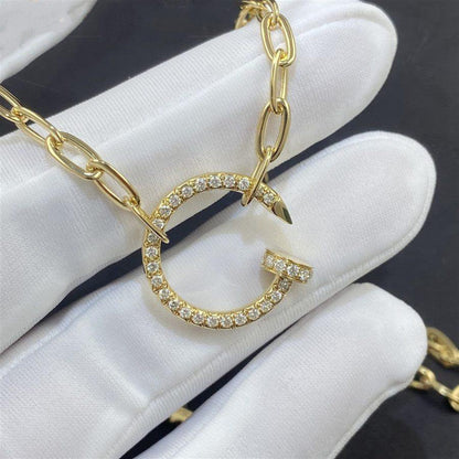[OrnoraJewelry]JUSTE NECKLACE FULL DIAMONDS