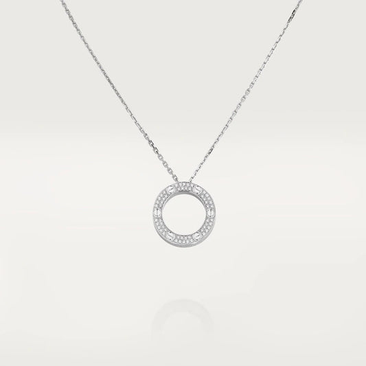 [OrnoraJewelry]LOVE NECKLACE ADJUSTABLE SILVER