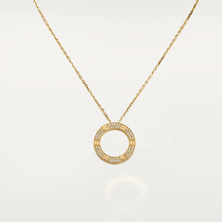 [OrnoraJewelry]LOVE NECKLACE ADJUSTABLE ROSE GOLD