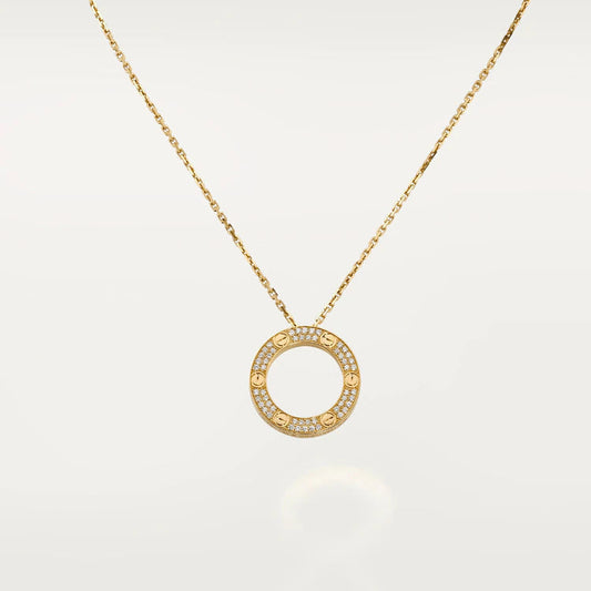 [OrnoraJewelry]LOVE NECKLACE ADJUSTABLE ROSE GOLD