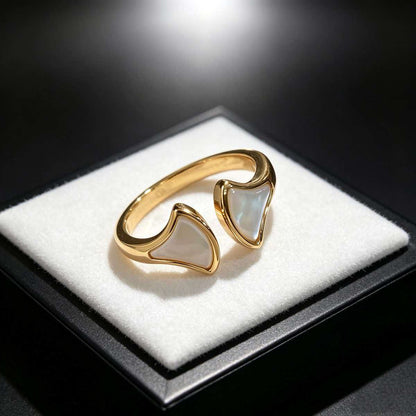 [OrnoraJewelry]BVLGARI Double Fan Open-Faced Ring