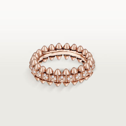 [OrnoraJewelry]CLASH 6.4MM SMALL FULL DIAMOND RING