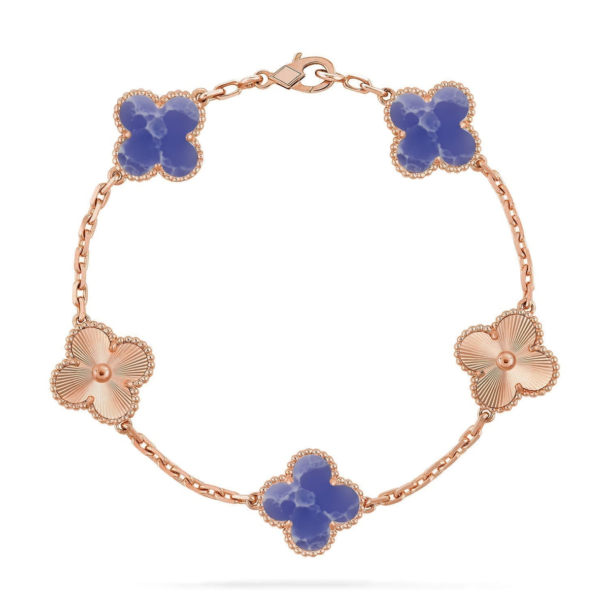 [OrnoraJewelry]CLOVER 5 MOTIF BLUE VEINS BRACELET COLLECTION