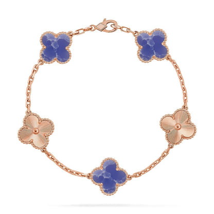 [OrnoraJewelry]CLOVER 5 MOTIF BLUE VEINS BRACELET COLLECTION