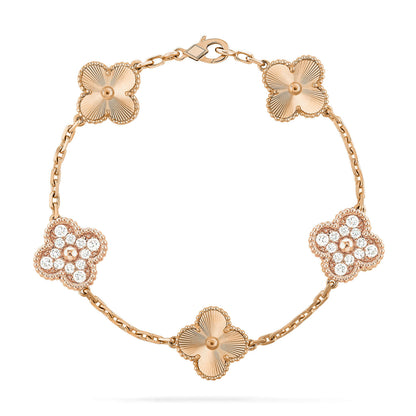 [OrnoraJewelry] CLOVER 5 MOTIF LASER BRACELET COLLECTION