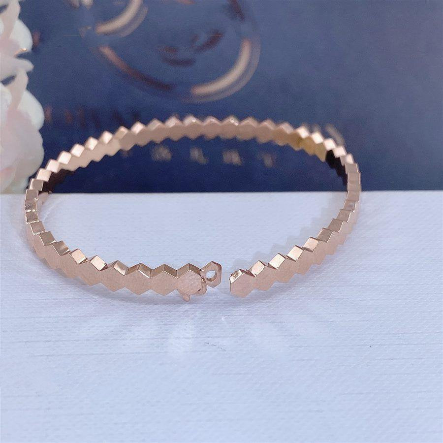[OrnoraJewelry]BEE LOVE PINK GOLD BRACELET