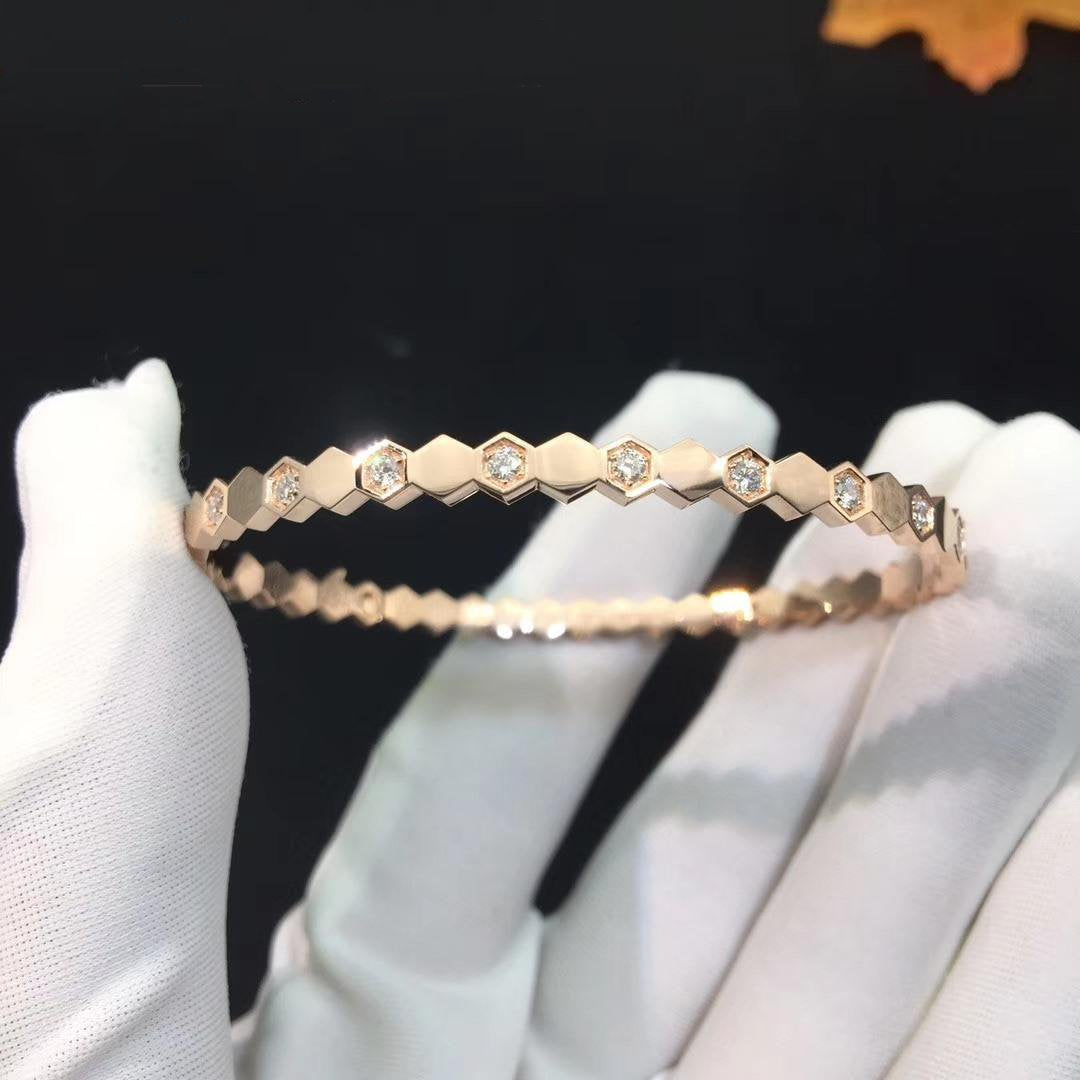 [Ornora Jewelry]BEE LOVE PINK GOLD DIAMOND BRACELET