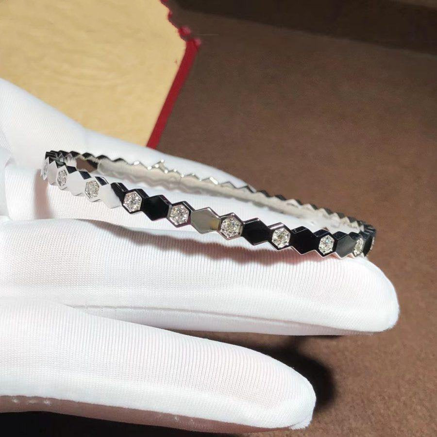 [OrnoraJewelry]BEE LOVE SILVER DIAMOND BRACELET
