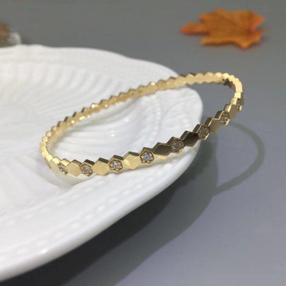[OrnoraJewelry]BEE LOVE GOLD DIAMOND BRACELET