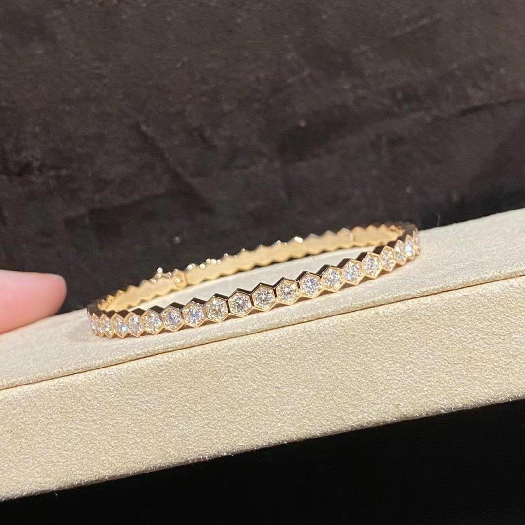 [OrnoraJewelry]BEE LOVE GOLD BRACELET FULL DIAMOND