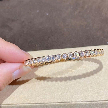 [OrnoraJewelry]BEE LOVE GOLD BRACELET FULL DIAMOND