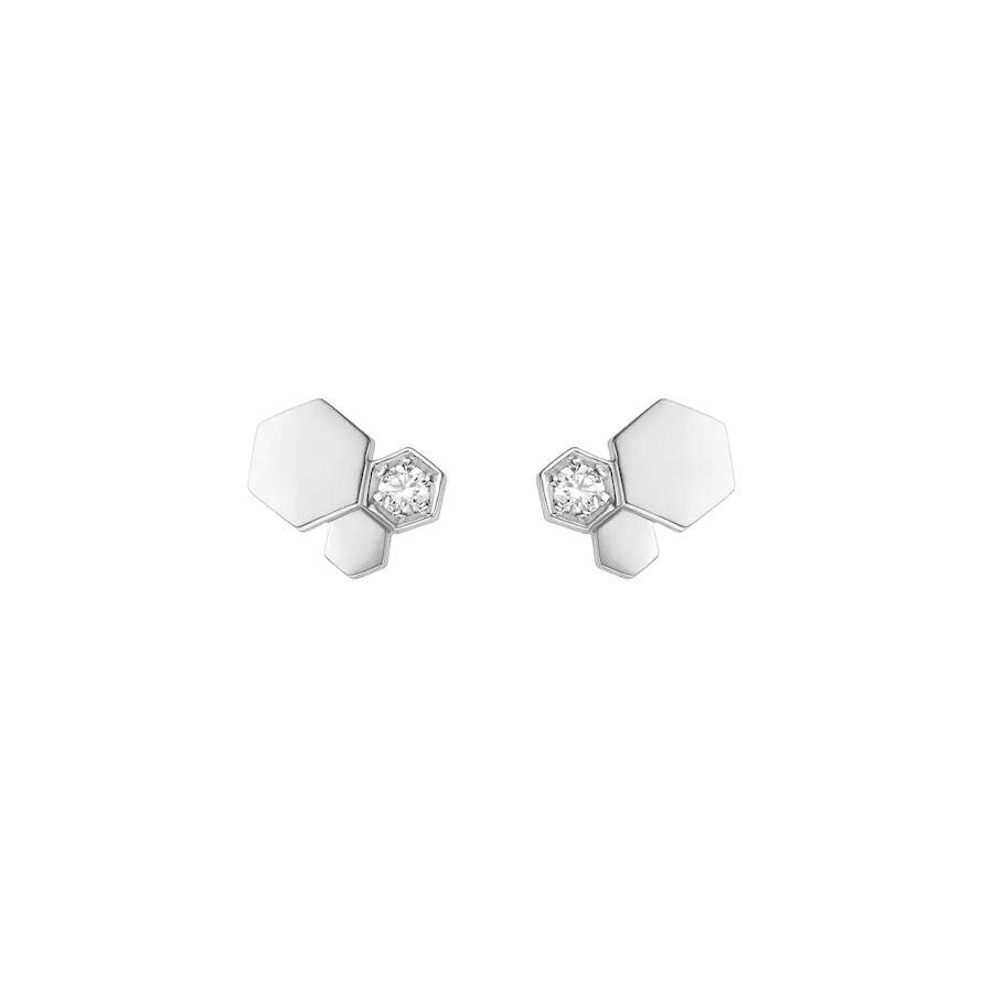 [OrnoraJewelry]BEE LOVE SILVER DIAMOND EARRINGS