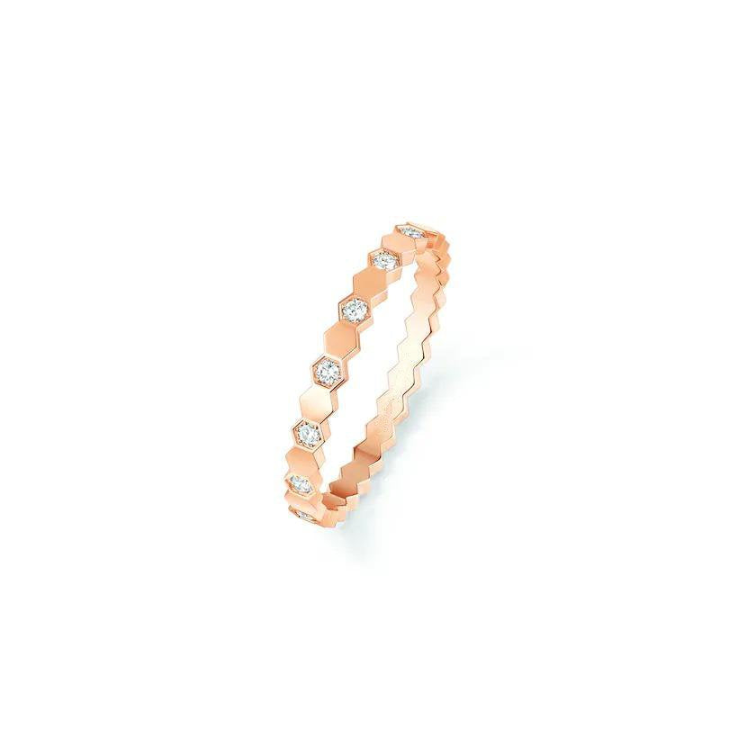 [OrnoraJewelry]BEE LOVE RING PINK GOLD DIAMOND