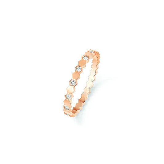 [OrnoraJewelry]BEE LOVE RING PINK GOLD DIAMOND