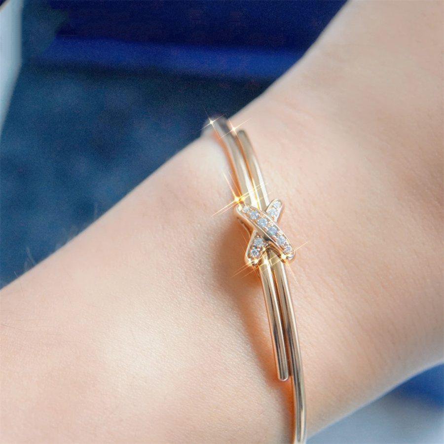 [OrnoraJewelry]JEUX DE BRACELET PINK GOLD DIAMONDS