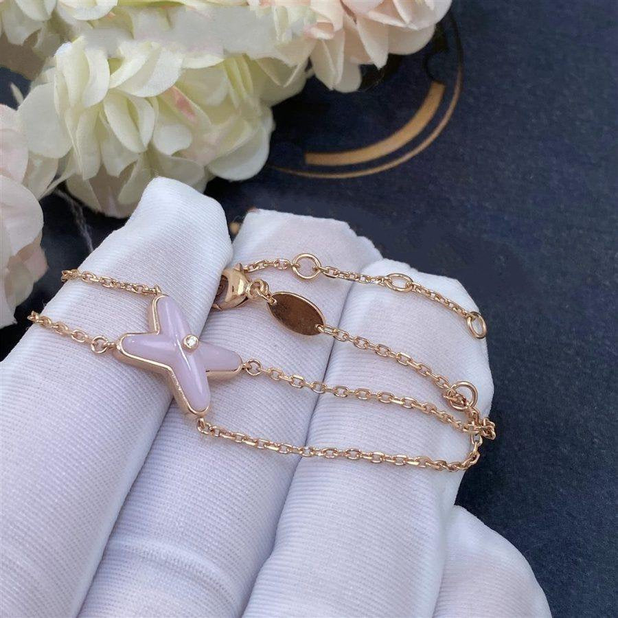 [OrnoraJewelry]JEUX BRACELET PINK MOP PINK GOLD 1 DIAMOND