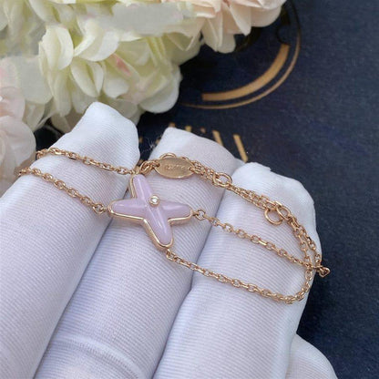 [OrnoraJewelry]JEUX BRACELET PINK MOP PINK GOLD 1 DIAMOND