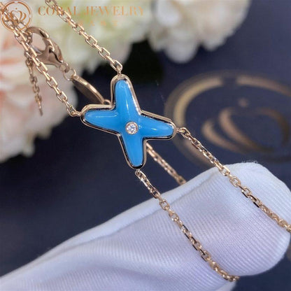 [OrnoraJewelry]JEUX BRACELET TURQUOISE PINK GOLD 1 DIAMOND