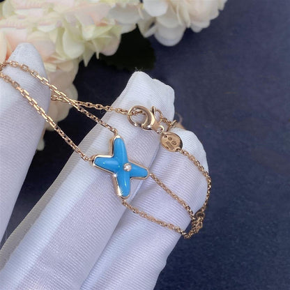 [OrnoraJewelry]JEUX BRACELET TURQUOISE PINK GOLD 1 DIAMOND