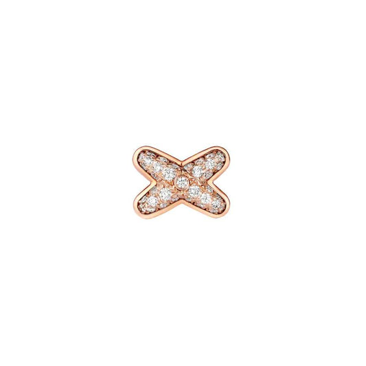 [OrnoraJewelry]JEUX DE PINK GOLD DIAMOND EARRINGS
