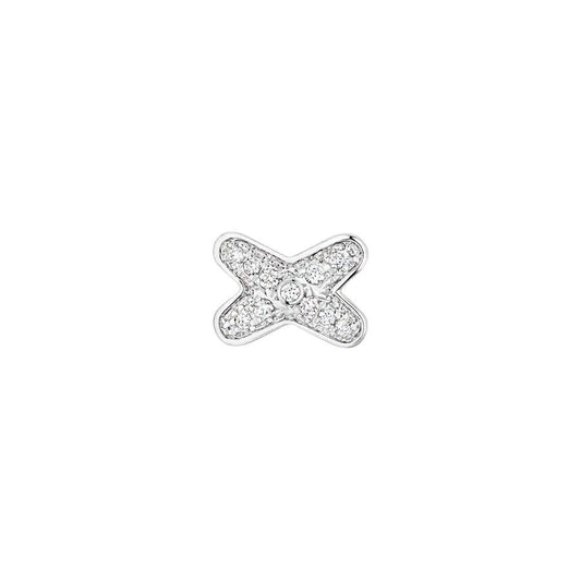 [OrnoraJewelry]JEUX DE SILVER DIAMOND EARRINGS