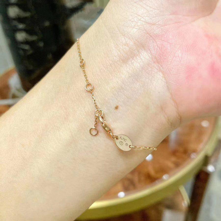 [OrnoraJewelry]JEUX DE BRACELET MOP PINK GOLD DIAMONDS