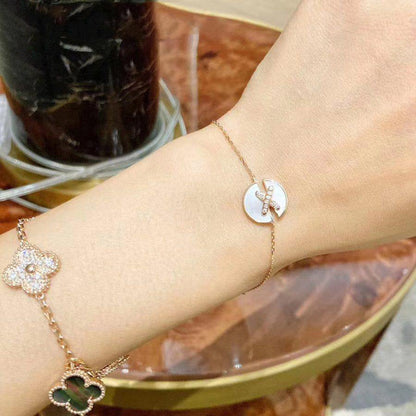 [OrnoraJewelry]JEUX DE BRACELET MOP PINK GOLD DIAMONDS