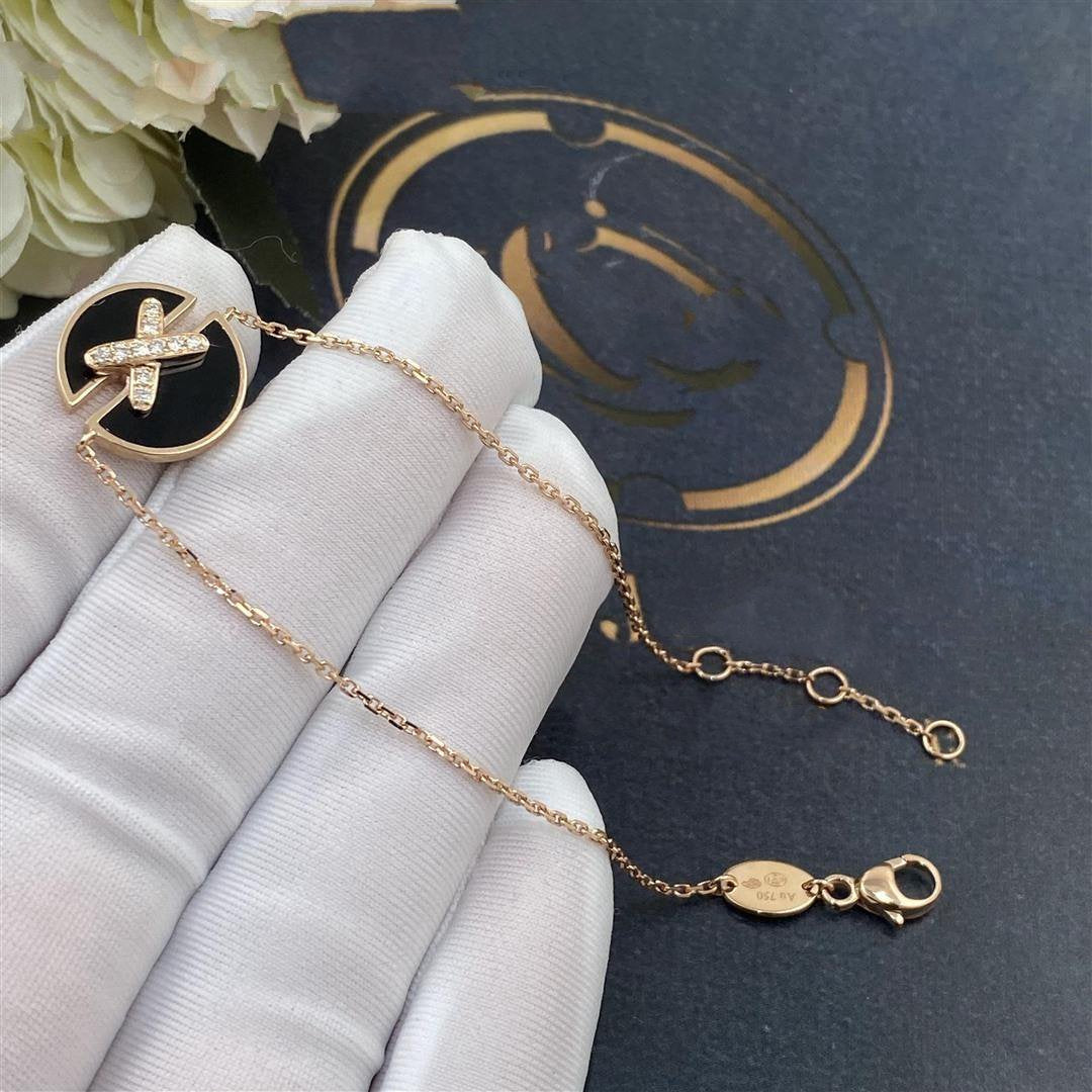 [OrnoraJewelry]JEUX DE BRACELET ONYX PINK GOLD DIAMOND
