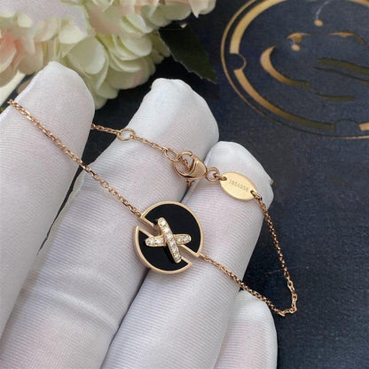 [OrnoraJewelry]JEUX DE BRACELET ONYX PINK GOLD DIAMOND