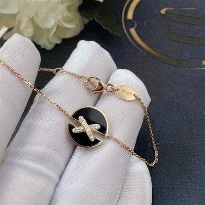 [OrnoraJewelry]JEUX DE BRACELET ONYX PINK GOLD DIAMOND